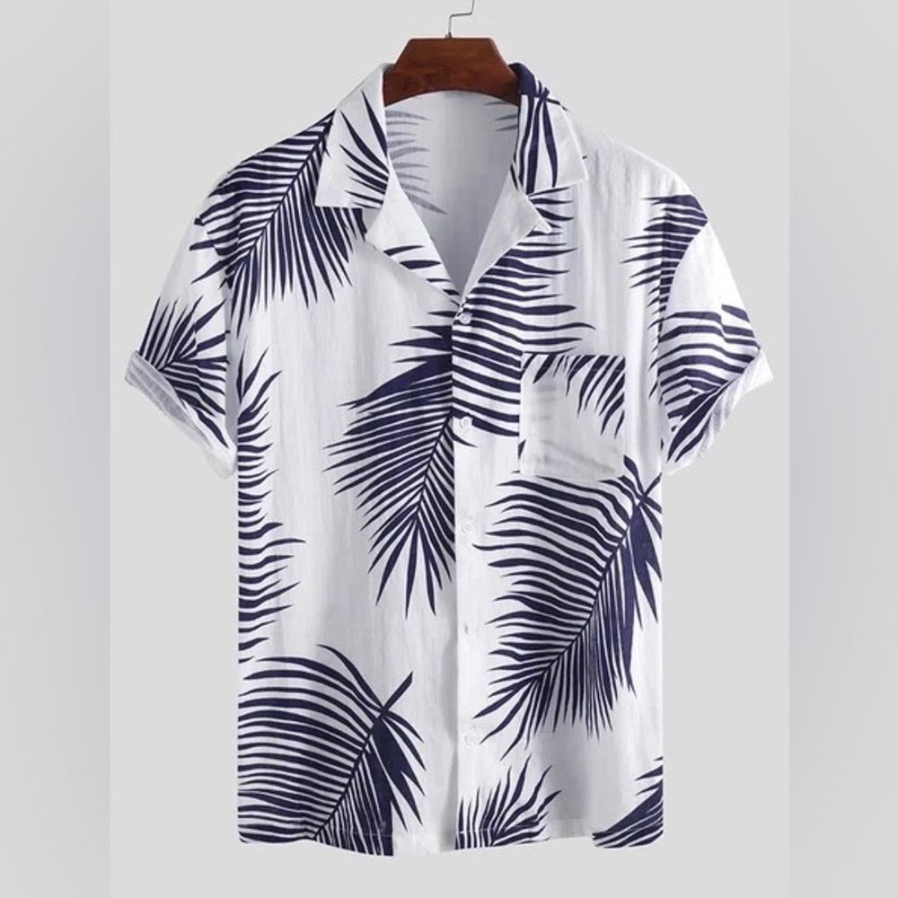 Hawalili Hawaiian Holiday Floral Print Lightweight Button-up